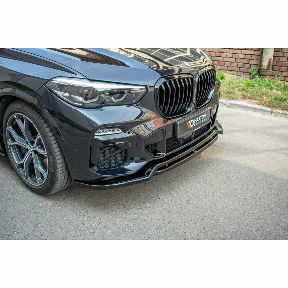 Cup Spoilerlippe Front Ansatz BMW X5 G05 M Paket schwarz Glanz in Bruchhausen-Vilsen