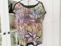 Opus Shirt T-Shirt 38 M khaki bunt Tunika Bluse Blumen Sommer Nordrhein-Westfalen - Herford Vorschau