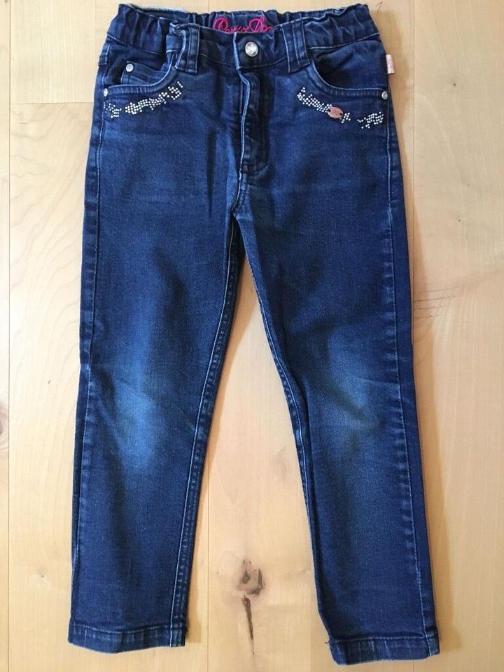 Pezzo D´Oro Jeans Gr. 104 Mädchen mit Glitzer in Forstern