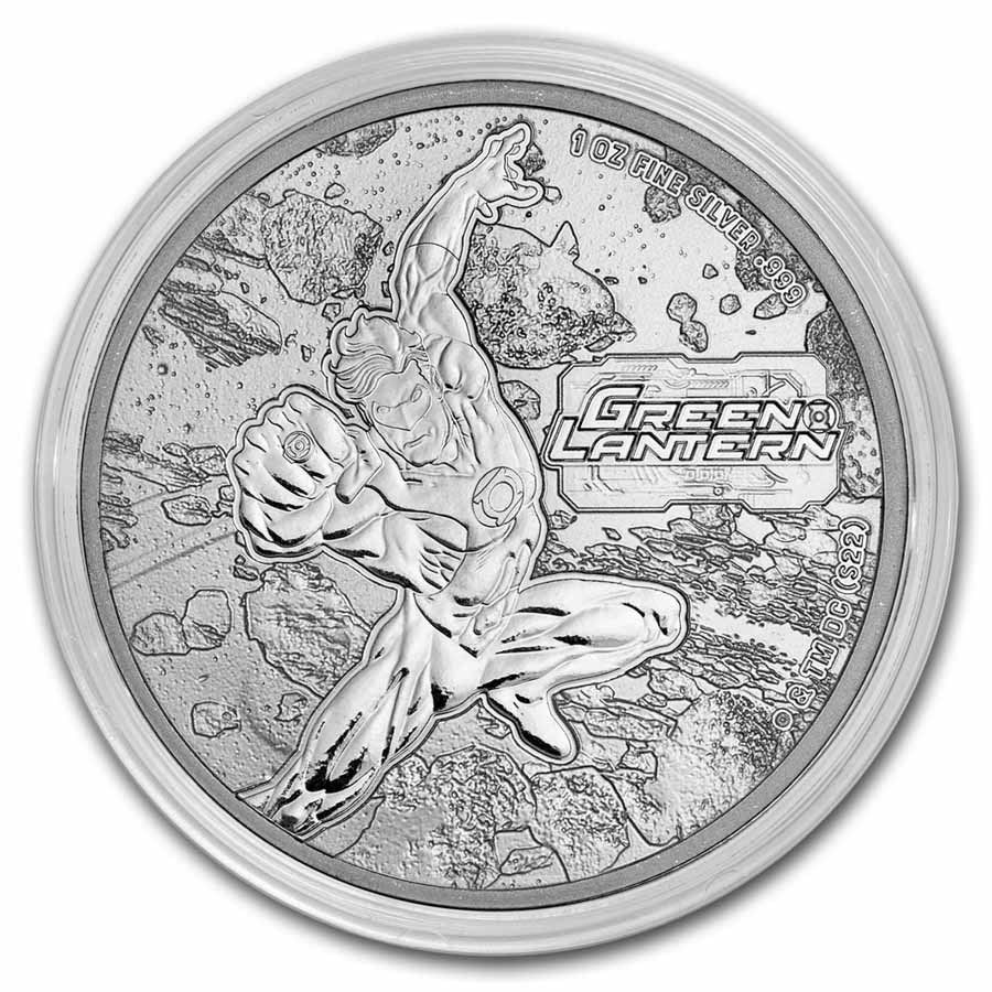 Silbermünze Green Lantern™ DC Comics™ 2023 1 oz Samoa Silber 999 in Fürstenau