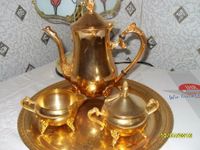 Goldfarbenes 4-teiliges Kaffee-Set Thüringen - Seelingstädt Vorschau