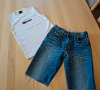 Set Gr. 128 Jungen Shorts & Shirt Jeans Bayern - Anger Vorschau