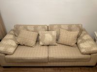 SOFA - EDEL-ELEGANT-AUSGEFALLEN- STOFF-CREME-BEIGE-KARO Nordrhein-Westfalen - Mülheim (Ruhr) Vorschau