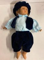 niedliche Puppe mit blauer Kleidung | Vintage Niedersachsen - Zetel Vorschau