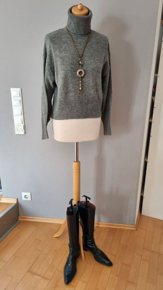 *H&M* Rollkragen Pullover klassisch Grau S 36/38 NP19,99€ NEU! in Ingolstadt