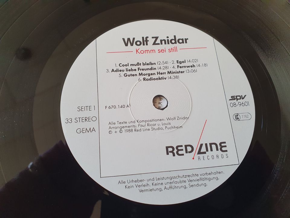 Wolf Znidar Komm Sei Still SPV LP 08-9601 Schallplatte Vinyl LP in München