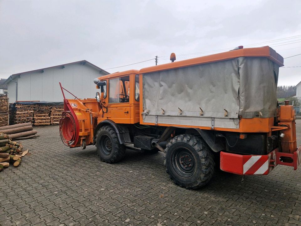 Verkaufe Unimog 406 cabrio schneefräße in Günzburg