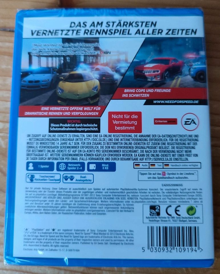 PS Vita Need for Speed Most Wanted (NEU) in Schondorf am Ammersee