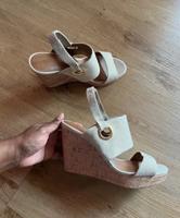 H&M Sandaletten beige 40 Keilabsatz Bayern - Kiefersfelden Vorschau