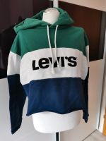 Levi's Hoddie Sweatshirt mit Kapuze cropped blau grün weiß Gr.M Bayern - Ebermannstadt Vorschau