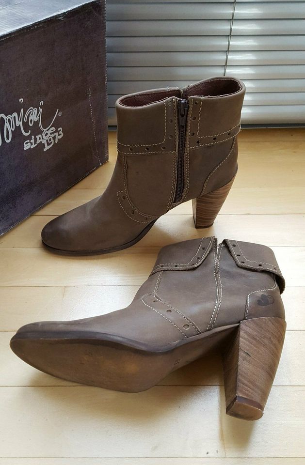 *FELMINI* ital. Echt Leder Stiefelette Taupe 39 NP139€ TOP! in Ingolstadt