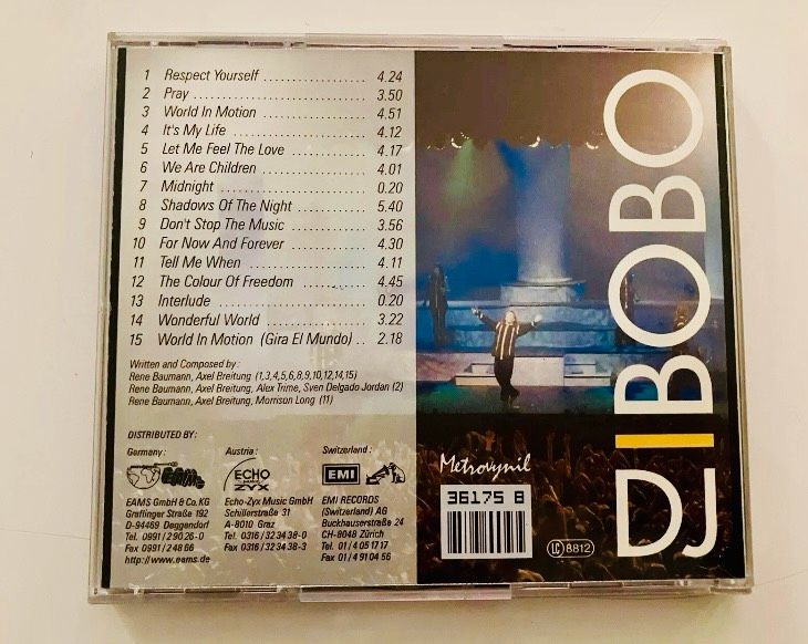 CD : DJ Bobo / World In Motion (1996) in Oberursel (Taunus)