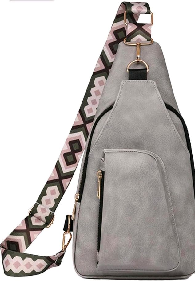 NEU Cross Body Schultertasche Brusttasche Rucksack Damen grau in Herne