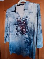 Shirt 92 % Viskose, 8 % Elasthan hellblau Gr. 48 Bayern - Möttingen Vorschau