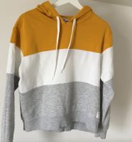 H&M Damen Hoodie Kapuzensweatshirt Gr.M Senfgelb/Blockfarben Hessen - Braunfels Vorschau