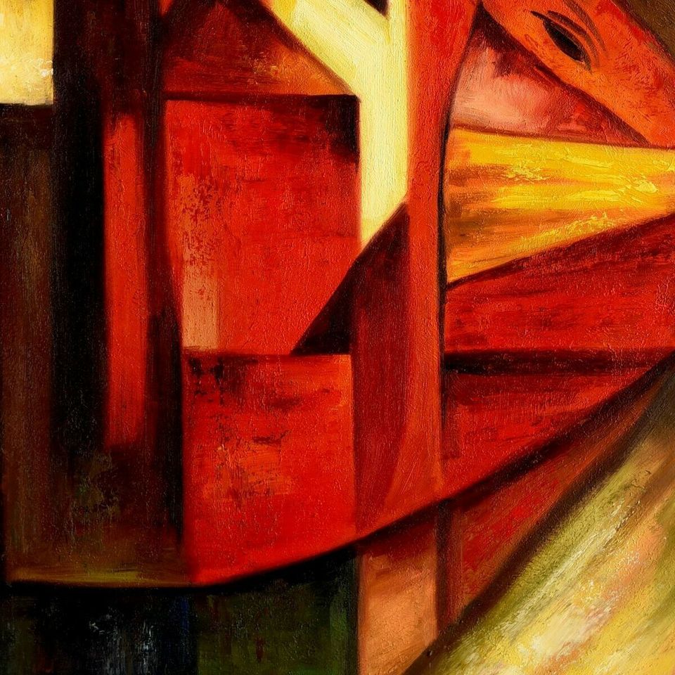 Franz Marc - Füchse i98541 80x110cm Ölbild handgemalt in Berlin