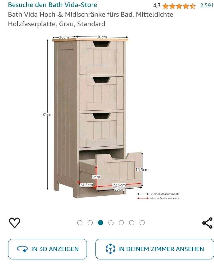 Kommode Bad Schrank in Schleiden