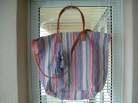 Neue große Badetasche Blau Pink Beige gestreift BxHxT=50x60x9 cm Saarland - Dillingen (Saar) Vorschau