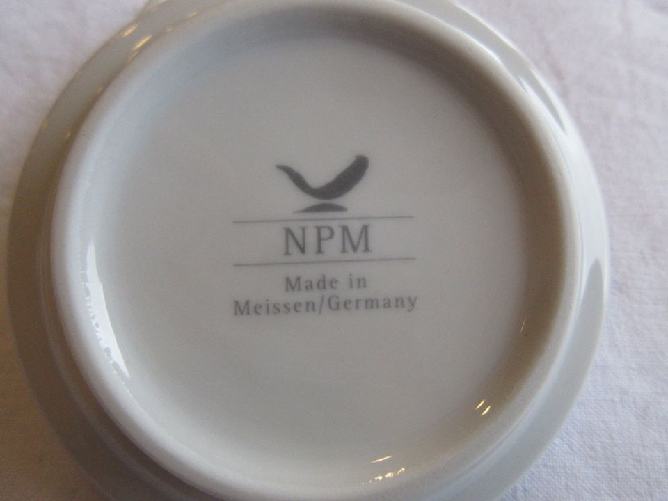TOP: 2x Mini Porzellanschälchen m Blüten: NPM Meissen ..Dip Snack in Dortmund