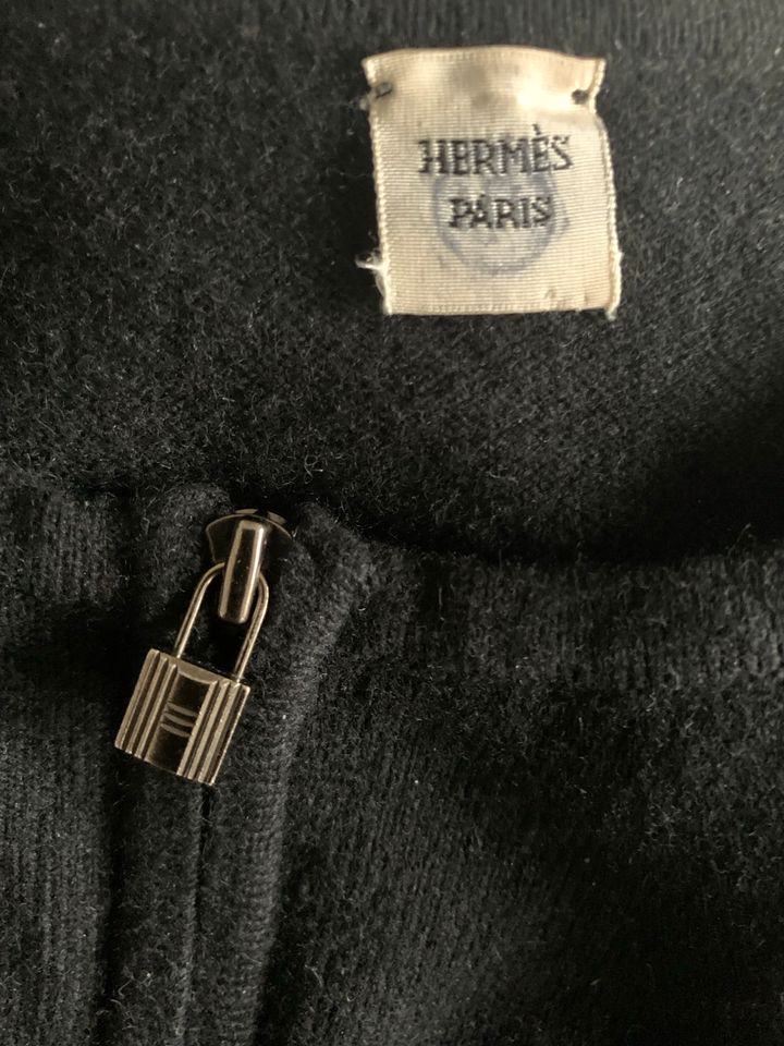 Damen Strickjacke Original Hermès Gr.38 Kaschmir schwarz Vintage in Ahrensburg