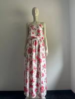 Maxikleid floral geblümt weiß rosa pink Größe L colloseum Nordrhein-Westfalen - Marl Vorschau