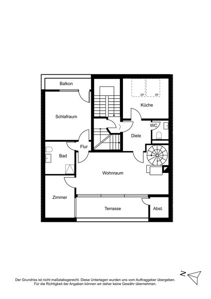 Großzügige 2,5 Zimmer Dachgeschosswohnung mit Balkon und Aufzug in Wuppertal