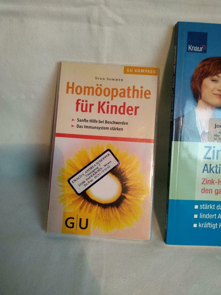 Gesundheitsratgeber 2 Stück  Homöopathie und Zink in Paderborn