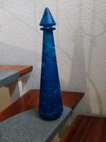 Blaue Dekoflasche ca. 48 cm Baden-Württemberg - Waibstadt Vorschau