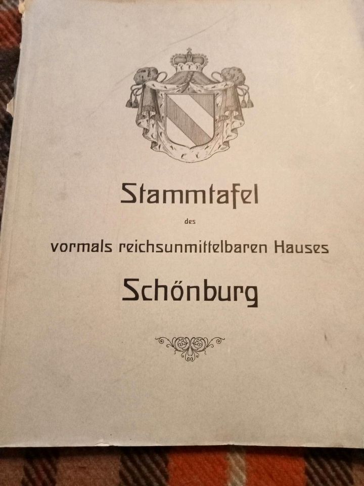 Ahnenforschung.Glauchau. Schönburg . Stammtafel . 1910 . in Doberlug-Kirchhain