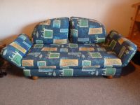 Sofa Couch Schlafcouch Schlafsofa blau gemustert Nordrhein-Westfalen - Kleve Vorschau