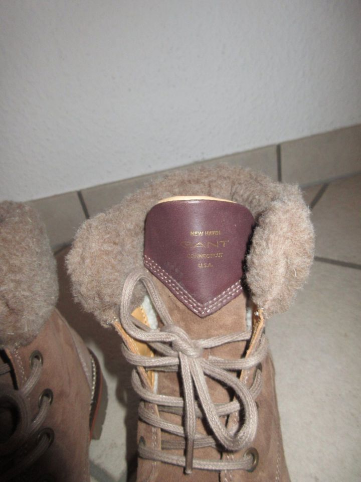 GANT Boots/Stiefelette Leder/Wolle, Braun Gr. 38 **w.NEU** in Köln