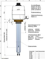 Einschraubheizkörper, Heizstab, Elektroheizstab 4,5 kW Thüringen - Waltershausen Vorschau