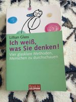 Sachuch Psychologie Buch Lillian Glass Ich weiß was Sie denken! Hessen - Wiesbaden Vorschau