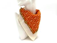 MCM Bandana Tuch Damen Schal Baumwolle Orange Creme Gold Logo Schleswig-Holstein - Schleswig Vorschau