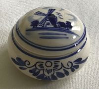 Deckel Dose Delft blau Handarbeit Holland rund Brandenburg - Teltow Vorschau