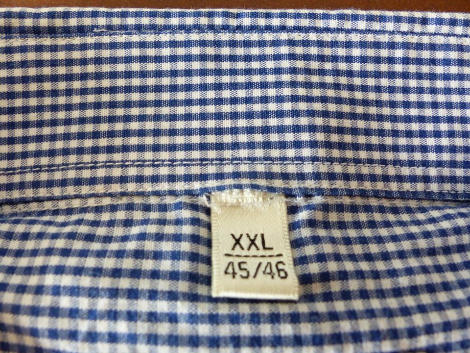 Zwarte Tulip Exclusive Herren Langarmhemd, 2XL, 45/46, blau weiß in Kranenburg