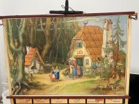 Vintage Wandkarte Schule Märchen Hänsel und Gretel Nordrhein-Westfalen - Unna Vorschau