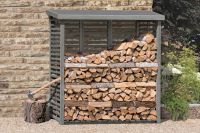 Stabiles Holz Kaminholzregal 208x75x200 cm Kaminholzständer Brennholzregal Holzregal Holzlager Stapelhilfe Kaminholzablage 3190352 Westerwaldkreis - Hahn am See Vorschau