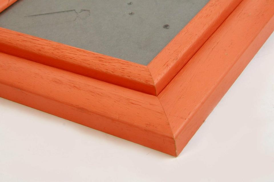 Konvolut 4x Holz-Bilderrahmen13x18 15x20 20x28 28x35 Orange in Neumarkt i.d.OPf.