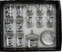 20 tlg Set aus 12 Gläsern mit Zuckerdose in Silber. Elberfeld - Elberfeld-West Vorschau