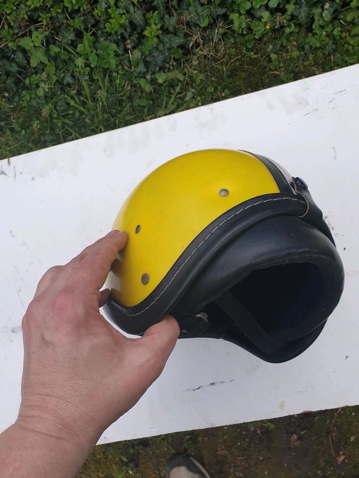 Helm Simson Mz IFA AWO DDR Gelb Größe 2 58-61cm in Jena