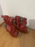 Rote Leder Stiefeletten GR. 39 Bayern - Regensburg Vorschau