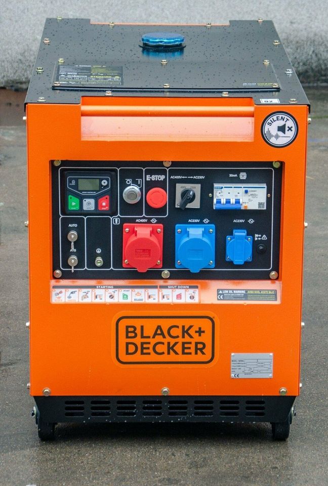 BLACK + DECKER 8kVA Diesel NOT- STROMAGGREGAT STROMERZEUGER in  Niedersachsen - Spelle | eBay Kleinanzeigen ist jetzt Kleinanzeigen