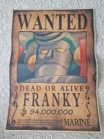 Poster One Piece WANTED FRANKY. Ca. 44,5cm Höhe, ca. 34 cm Breite Nordrhein-Westfalen - Recklinghausen Vorschau