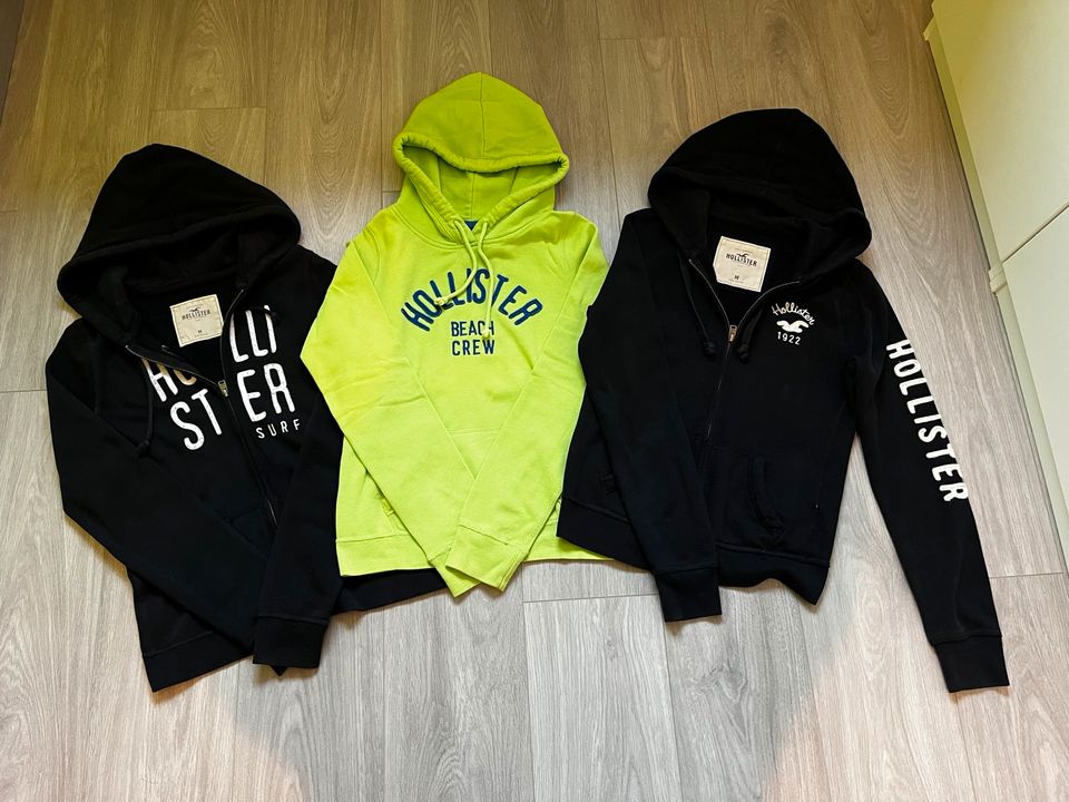 Hollister Hoodie Sweatjacke S M navy grün in Stolberg (Rhld)