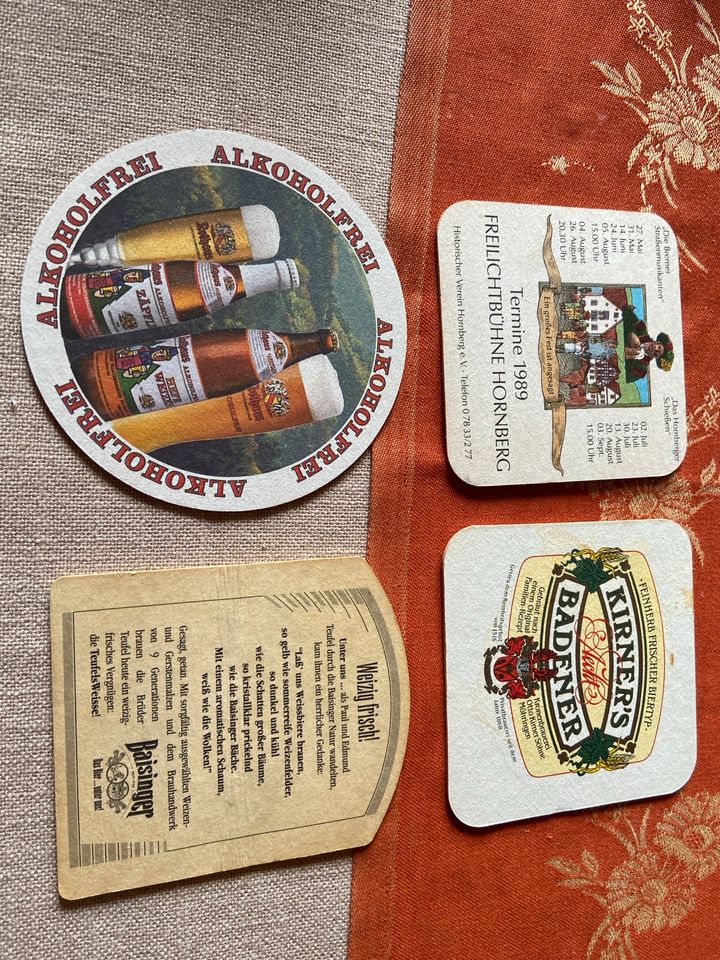 Bierdeckel Bierfilz Kronenbräu Ketterer Rothaus in Bad Dürrheim