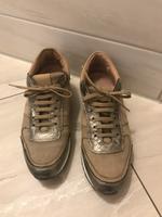 Sneaker, Gianni Gregori, Gr. 37, Leder, beige/gold Bayern - Haimhausen Vorschau