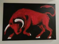 Unikat Stier Wandbild Kunst 100 cm Leinwand Bild Spanien Gemälde Hannover - Mitte Vorschau