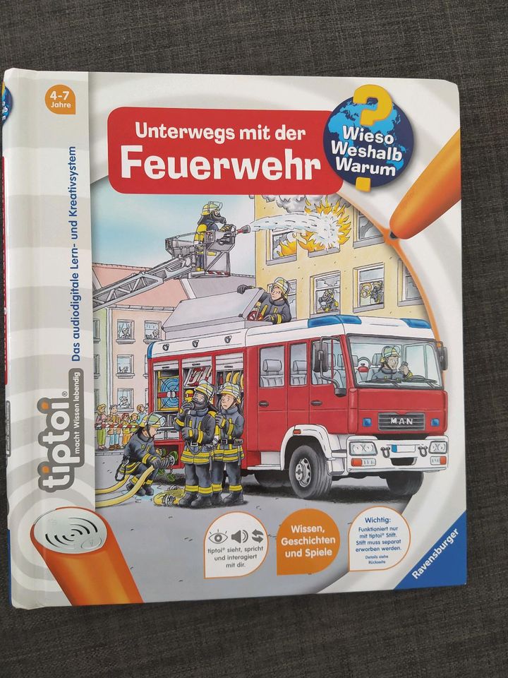 Tiptoi Buch "Unterwegs mit der Feuerwehr" in Neuburg am Rhein