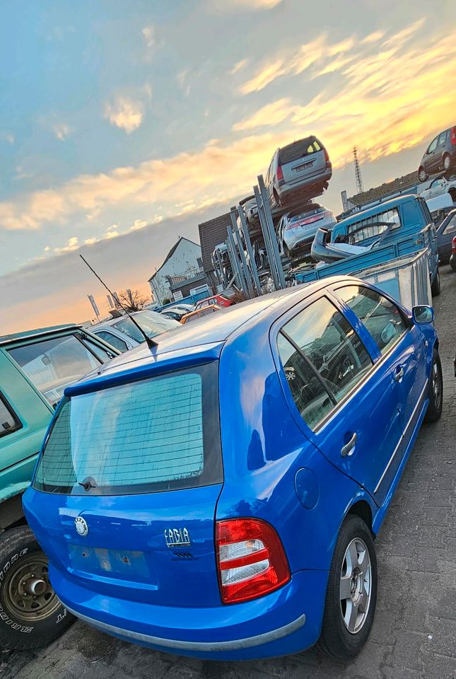 Skoda Fabia 1,2 Bj 2003 Schlachtfahrzeug Tür Kotflügel Stoßstange in Mülheim (Ruhr)